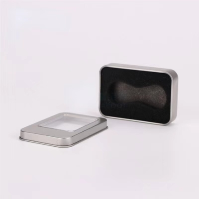 Glas-Deckel-Gewohnheit rechteckiger Metalltee-Tin Packaging Round Can Containers druckte leere