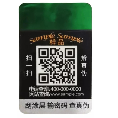 Antifälschungsaufkleber Qr-Code-Hologramm-Aufkleber-nach Maß ursprüngliche Lasers