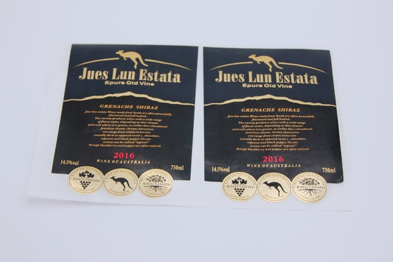 Heiße Goldwein-Aufkleber personifizierten Matte Waterproof Labels Sticker White-Vinyl