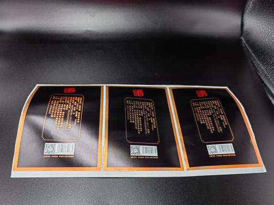 Matte Gold Foil Wine Label-Aufkleber-weißer kundenspezifischer prägeartiger Dichtungs-Aufkleber-metallischer Kleber