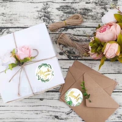 Kraftpapier-Aufkleber-Verpackenrosa personifizierte bedruckbare Kreis-Aufkleber bedruckbares 3x3 2x2