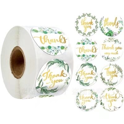 Kraftpapier-Aufkleber-Verpackenrosa personifizierte bedruckbare Kreis-Aufkleber bedruckbares 3x3 2x2