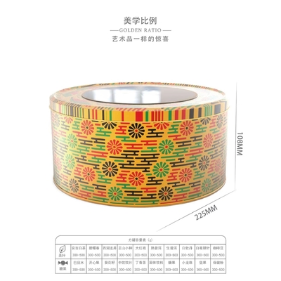 Tin Jar Lid Aluminum Round-Safran-Vorratsbehälter der Kerzen-50ml
