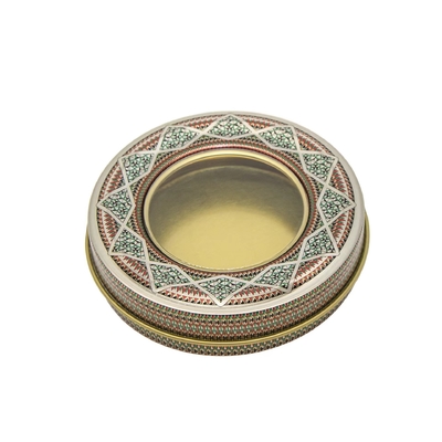 Gewürz-Kasten des Safran-50ml ringsum Kerzen-Tin Jar Tin Aluminum Tea-Zinn