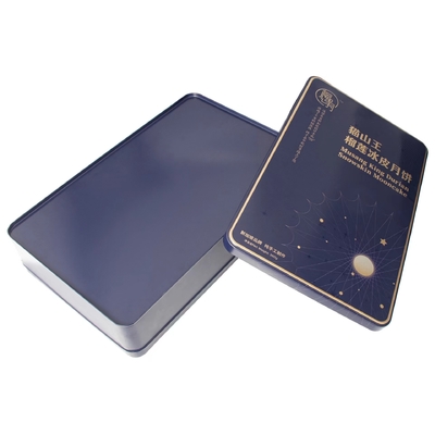 Metallschokoladen-Tin Box Packaging Gift Square-Tee-Kasten-Luxusgewohnheit druckte
