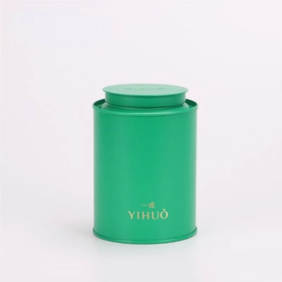 Teedose Tin Canisters Cans Matte Black kann Griff-innere Deckel-Luft-festes Schwarzes aufbereitet