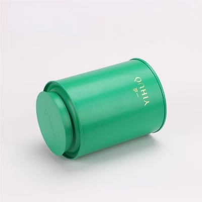 Teedose Tin Canisters Cans Matte Black kann Griff-innere Deckel-Luft-festes Schwarzes aufbereitet