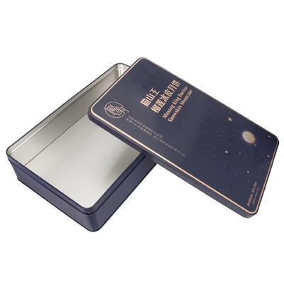 Geldbörsen-Metall-Tin Boxes Container Square Biscuit-Fall-Luxusmond-Kuchen rechteckig