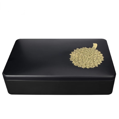 Speicher-kleiner flacher Metall-Tin Boxes Round Metal Moon-Nuss-Plätzchen-Kuchen