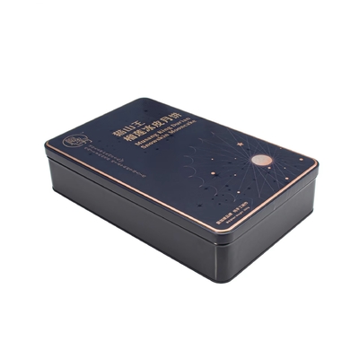 Dünnes rohes Metall-Tin Boxes Round Festival Empty-Geschenk-quadratisches Plätzchen-Geld