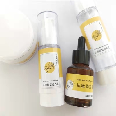 Kosmetischer Etikettendruck Skincare dankt Ihnen Handdesinfizierer-Flaschen-Aufkleber