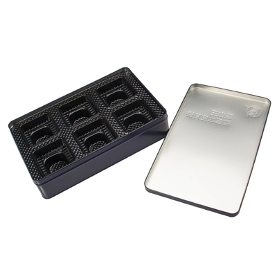 Hut-polnisches Metall-Tin Boxes Large Christmas Cookie-Nahrungsmittelmond-Kuchen-Quadrat