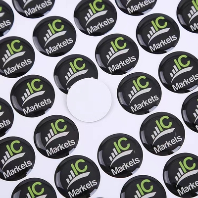 HAUSTIER wölbte sich klebender Epoxidaufkleber-Hersteller Die Cut Stickers