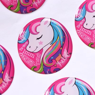 25mm Kreis-Epoxidhauben-Aufkleber-Lieferanten 3d PVC-HAUSTIER PET-pp. wasserdicht