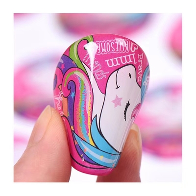 25mm Kreis-Epoxidhauben-Aufkleber-Lieferanten 3d PVC-HAUSTIER PET-pp. wasserdicht