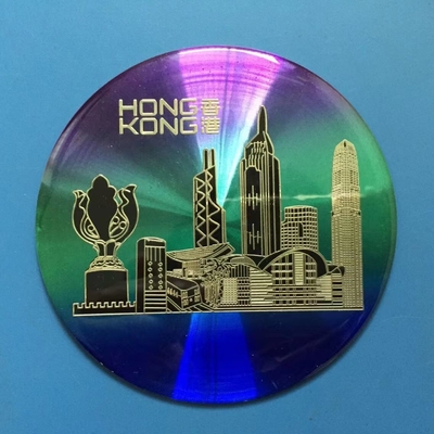 Hauben-Aufkleber-Epoxidharz des Gel-3D beschriftet Crystal Logo Holographic