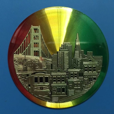 Hauben-Aufkleber-Epoxidharz des Gel-3D beschriftet Crystal Logo Holographic