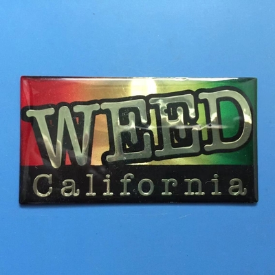 Hauben-Aufkleber-Epoxidharz des Gel-3D beschriftet Crystal Logo Holographic