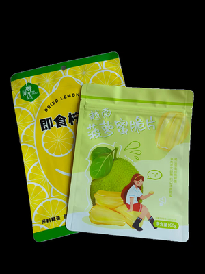 Druckplastikprodukt-Verpackentaschen mit Nahrungsmittel mit Reißverschluss