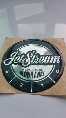 Der gewölbte Epoxidaufkleber, der PVC druckt, lassen Kleber Logo Self Adhesive fallen