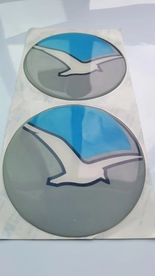 Der gewölbte Epoxidaufkleber, der PVC druckt, lassen Kleber Logo Self Adhesive fallen