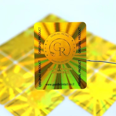 Silberne Verpackenhologramm-Aufkleber für Identifikation kardiert den Druck der Garantie 3d
