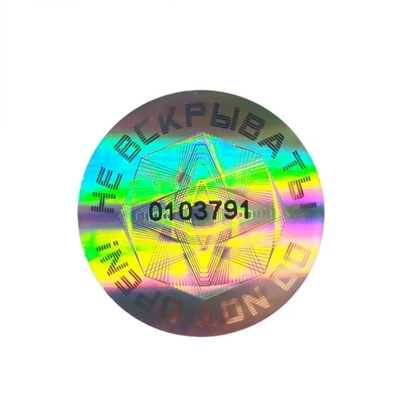 Fälschende kundenspezifischer Aufkleber-goldene Antifarbe des Hologramm-3D