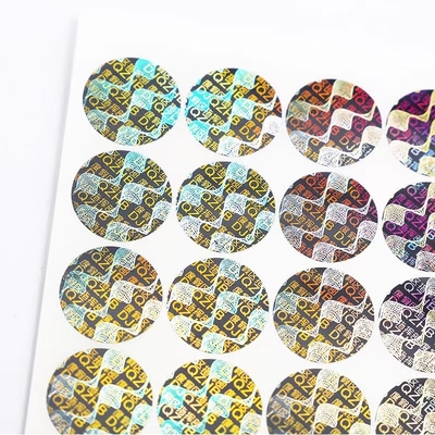 Gefälschte klebende Sicherheits-Aufkleber-Antilücken-machen Antifälschung Qr-Code des Hologramm-3D