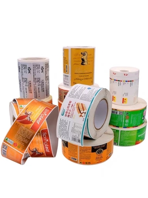 Wasserdichter kundenspezifischer Druckaufkleber, selbstklebende Vinylrollenflaschen-Verpackenaufkleber