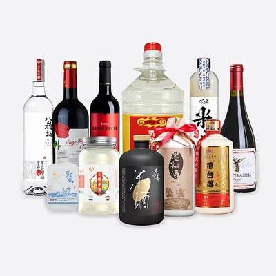CMYK-Alkohol-Alkohol-Flaschen-Aufkleber, glatt/Matt Embossing Customized Wine Label