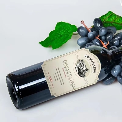 CMYK-Alkohol-Alkohol-Flaschen-Aufkleber, glatt/Matt Embossing Customized Wine Label